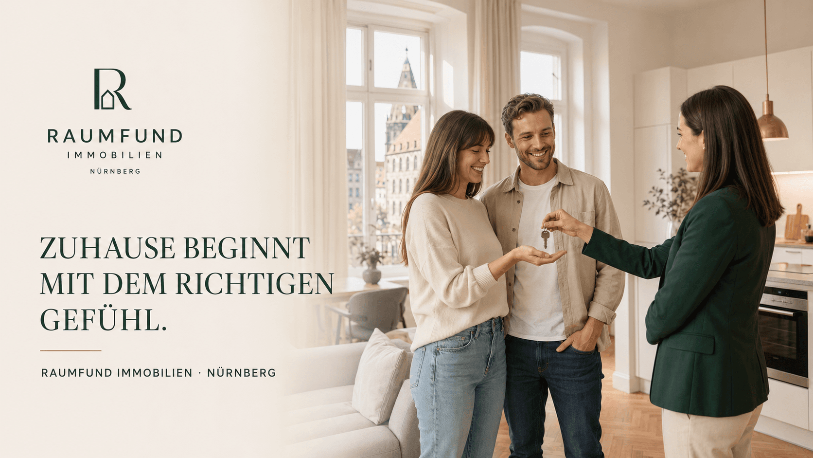 RAUMFUND Immobilien  Zuhause beginnt mit dem richtigen Gefühl.